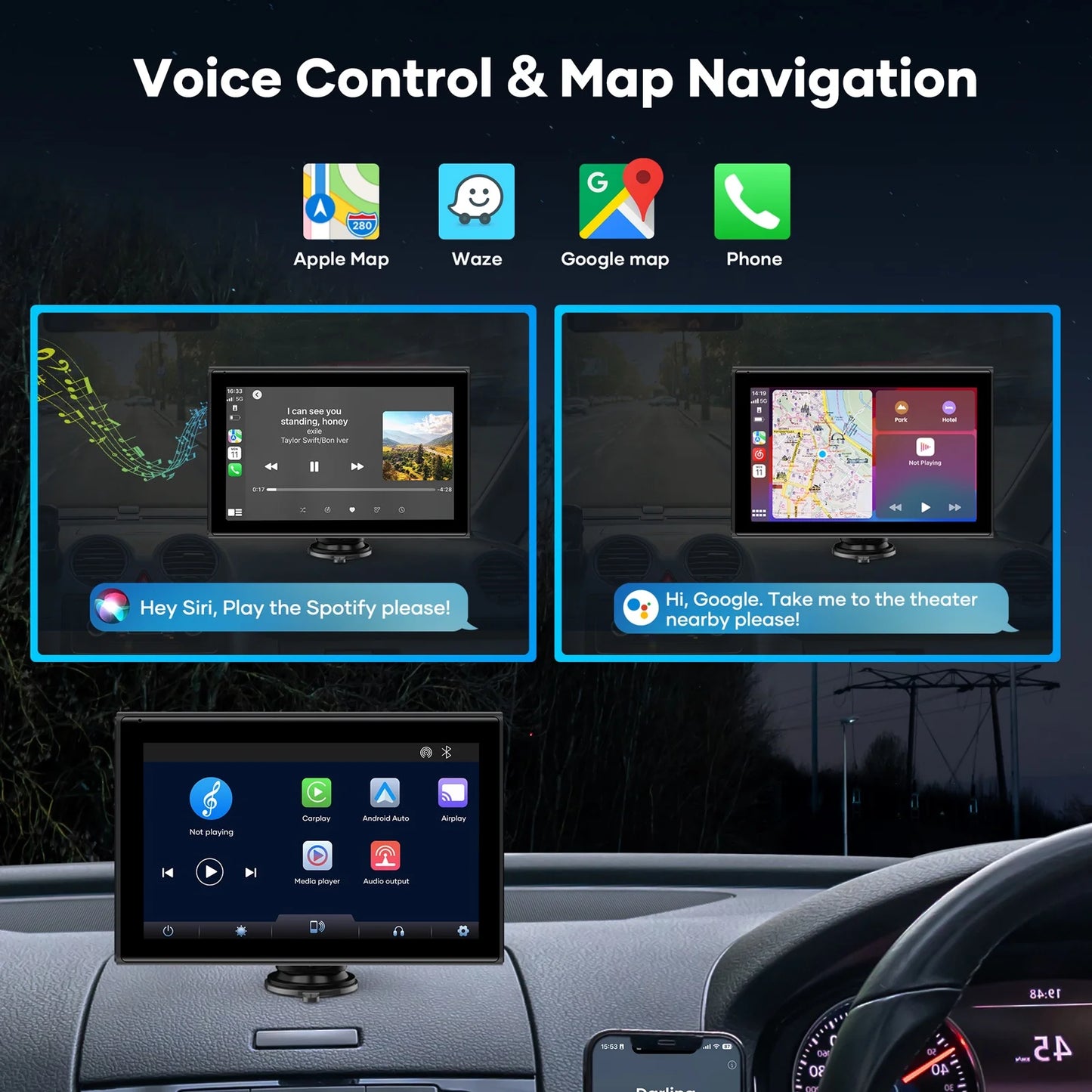 SmartDash™ CarPlay Tablet (7 Inch)