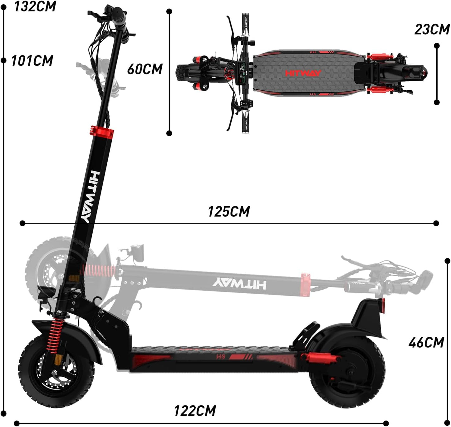 HITWAY H9 Folding Electric Scooter