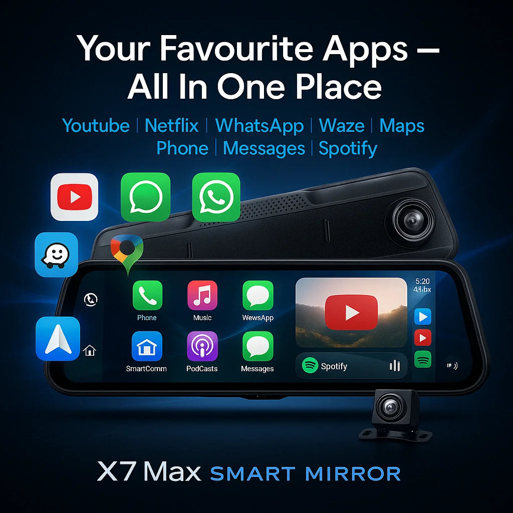SmartDash™ X7 Max Mirror Dash Cam