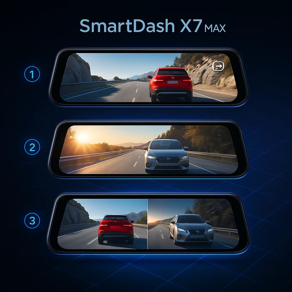 SmartDash™ X7 Max Mirror Dash Cam