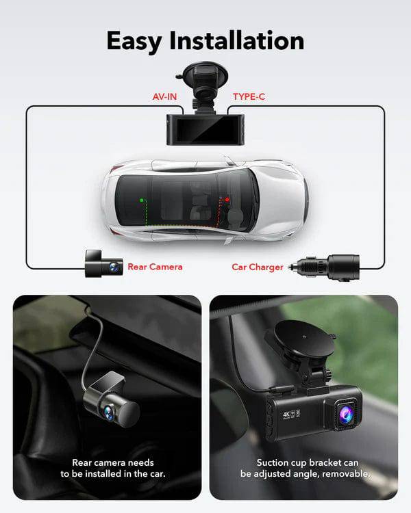 Redtiger F7NP Dual Dash Cam - Tech Trove Essentials 