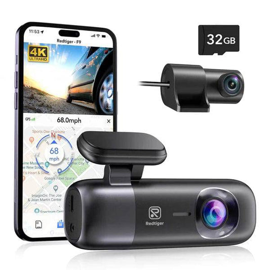 Redtiger F9 4K Dual Mini Dash Cam - Tech Trove Essentials 