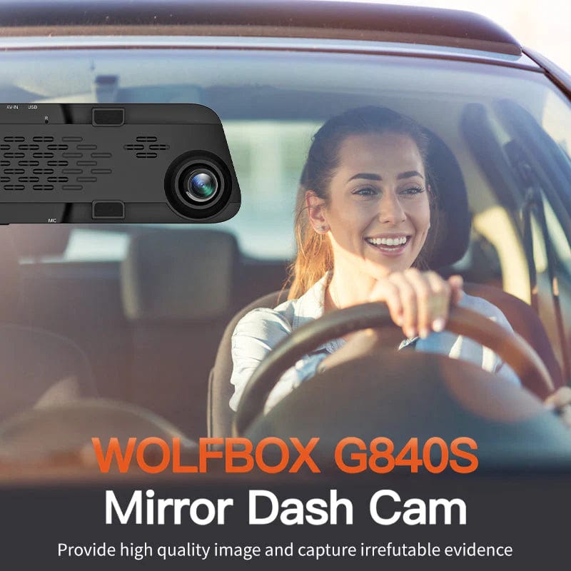 WOLFBOX G840S 4K Mirror Dash Cam - Tech Trove Essentials 