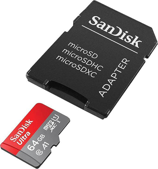 SanDisk Ultra 64GB SD Memory Card & Adapter - 64GB - Tech Trove Essentials 