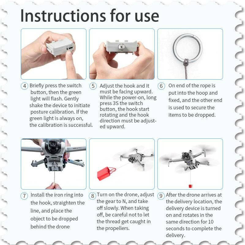 STARTRC Air Dropping system payload for DJI Mini 4 Pro（Gyro solution) - Tech Trove Essentials 