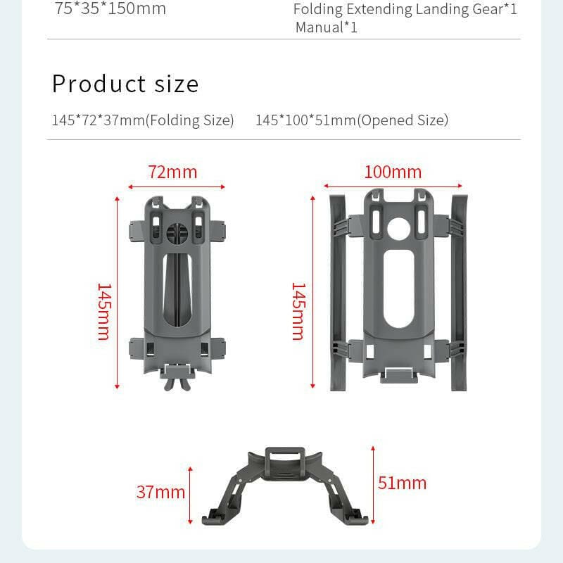 STARTRC Foldable Landing Gear For DJI Air 3 - Tech Trove Essentials 