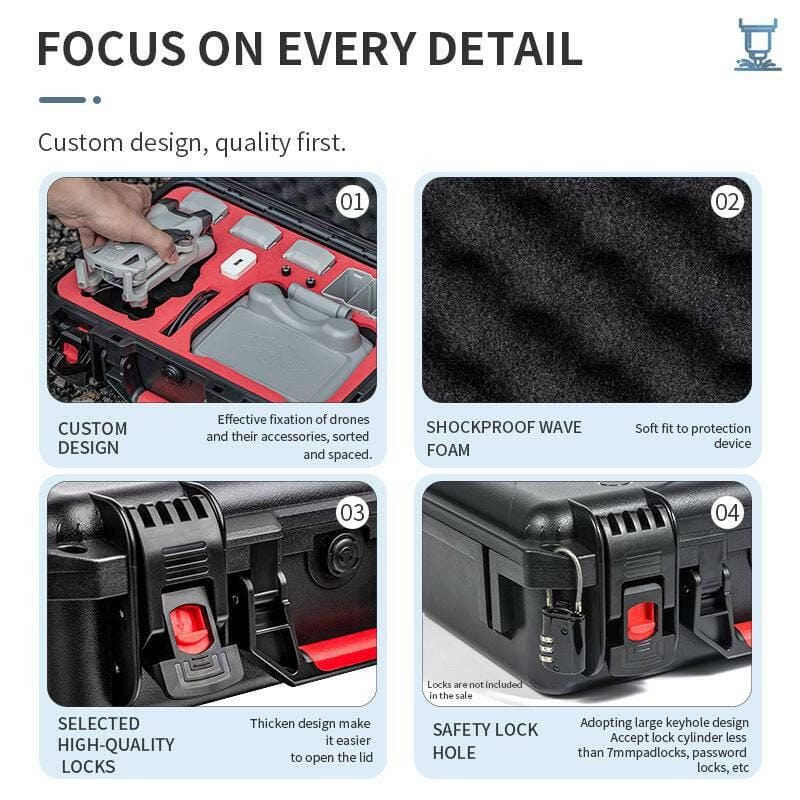 STARTRC Hard case for DJI Mini 3/Mini 3 pro(RC-N1 and DJI RC) - Tech Trove Essentials 