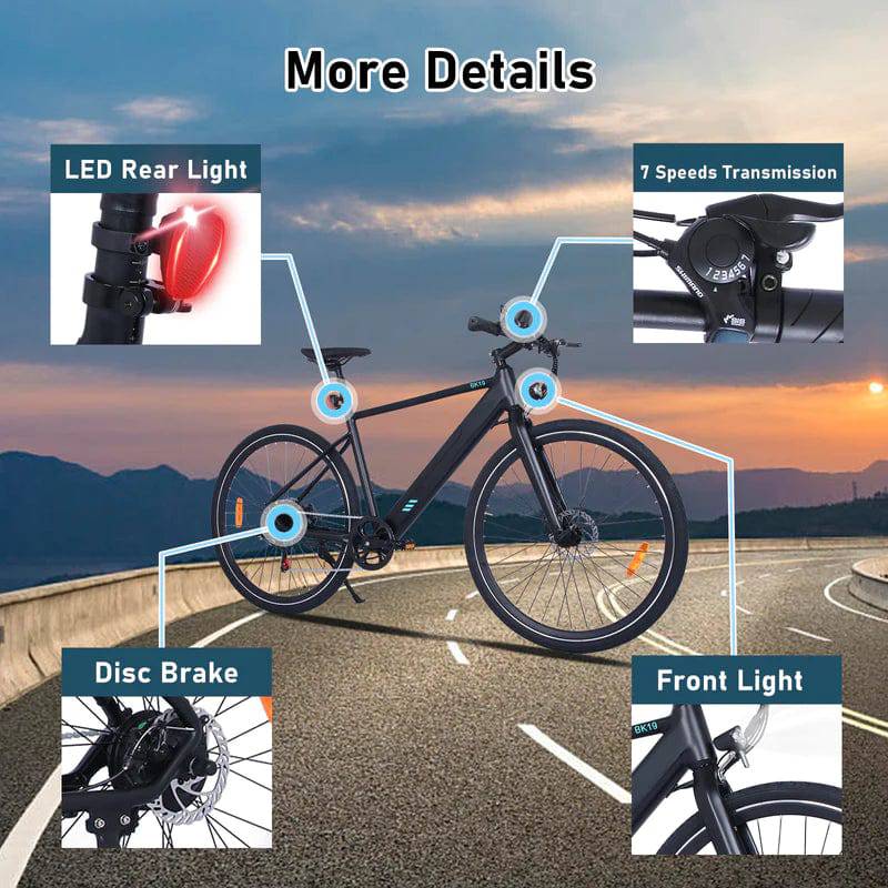 HITWAY BK19 ROAD LEGAL ELECTRIC BIKE - Tech Trove Essentials 