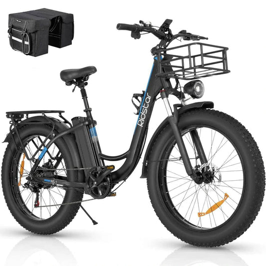 RIDSTAR MN26 26" Fat Tires Electric City Bike 1500W Motor - Tech Trove Essentials 