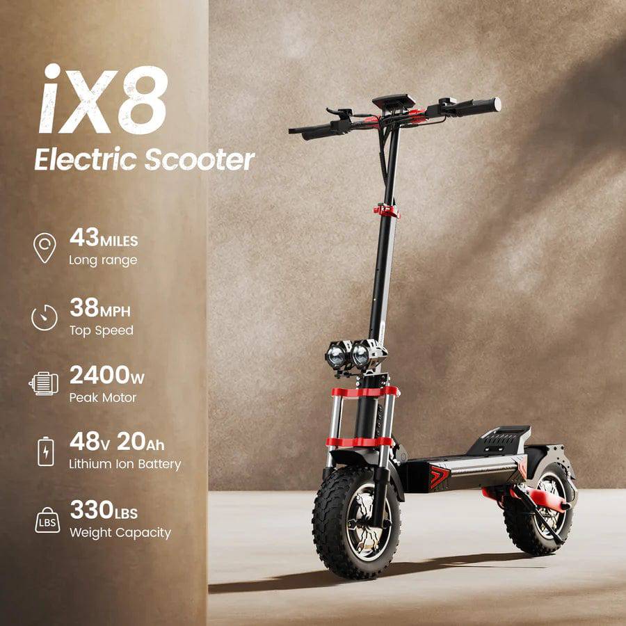 iScooter iX8 2400W Pro Off-road Electric Scooter - Tech Trove Essentials 