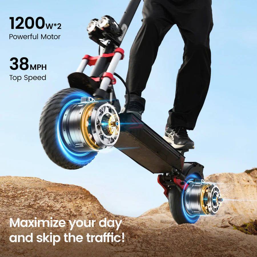 iScooter iX8 2400W Pro Off-road Electric Scooter - Tech Trove Essentials 