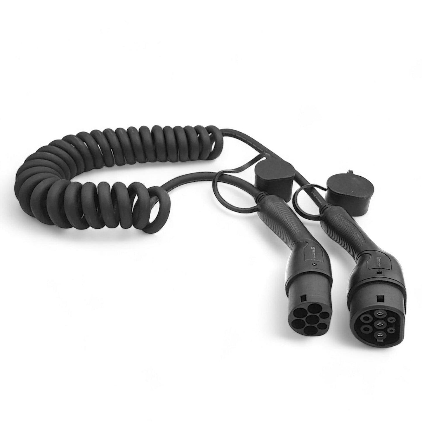 22kw Coiled EV Charger Cable | Type 2 to Type 2 - Tech Trove Essentials 